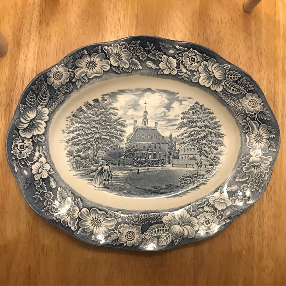 Liberty Blue Other - Vintage Liberty Bell Governor’s Mansion Plate